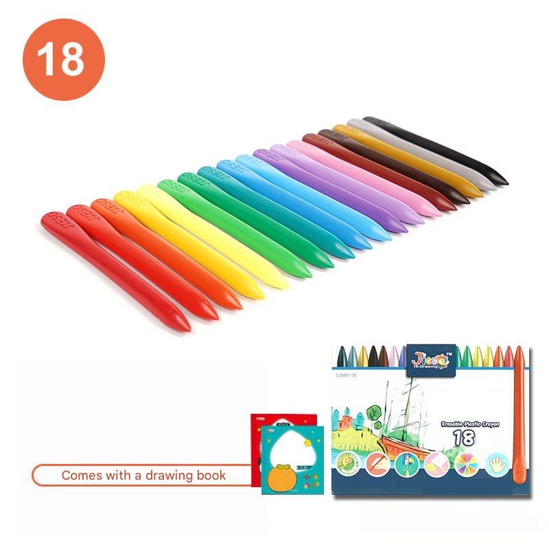 Natural Colorful Wax Crayons - EcoCrayons-12 Colors-Nora Luxe