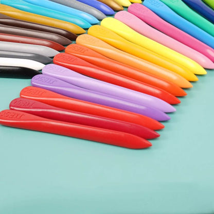 Natural Colorful Wax Crayons - EcoCrayons-12 Colors-Nora Luxe