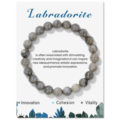 Natural Crystal Healing Energy Bracelet - Aria-Amazonite-Nora Luxe