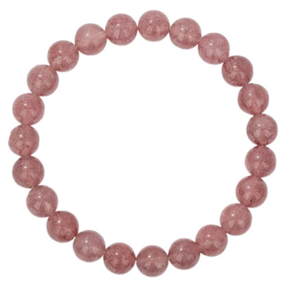 Natural Crystal Healing Energy Bracelet - Aria-Strawberry quartz-Nora Luxe