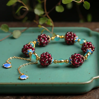 Authentic Red Gemstone Bracelet - Pexav