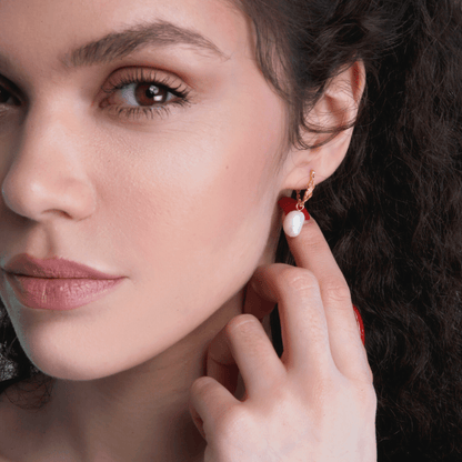 Natural Pearl Earrings - Vivienne-Nora Luxe