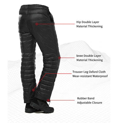 Warm Waterproof Snow Pants - Insulated Winter Trousers