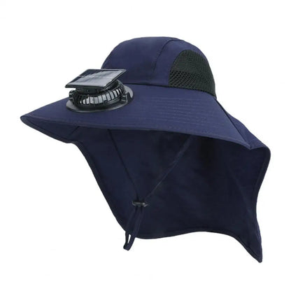 Sun Protection Wide Brim Summer Hat Fan