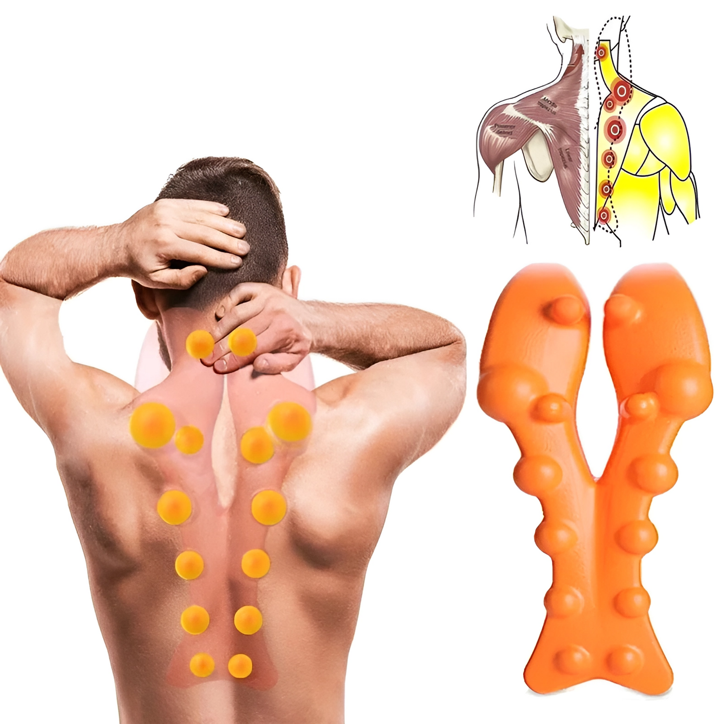 Soothing Heat Massage Pillow - Pexav