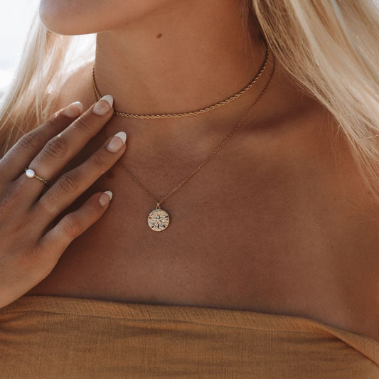 Beachy Seashell Pendant Necklace - Pexav