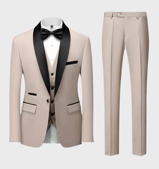 Classic 3-Piece Men's Suit Set - Pexav