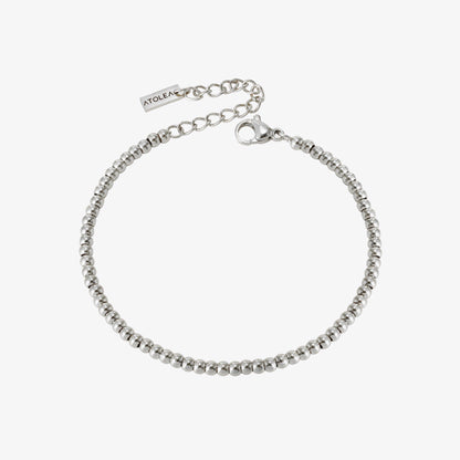 Nice Beaded Bracelet - Nova-Silver-Nora Luxe