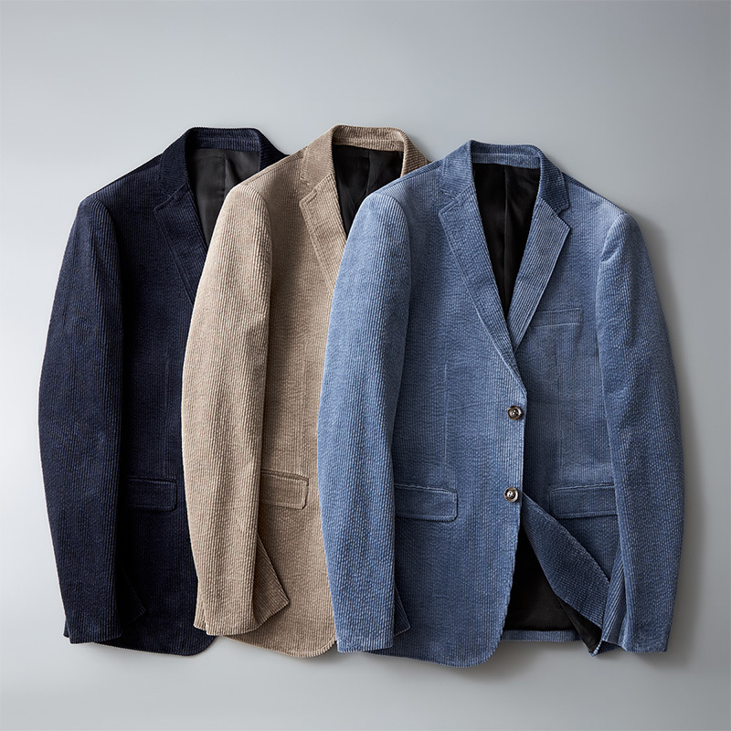 Stylish Mens Corduroy Jacket - Pexav