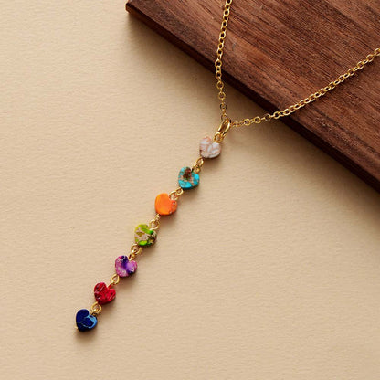 Celestial 7 Chakra Crystal Necklace - Pexav