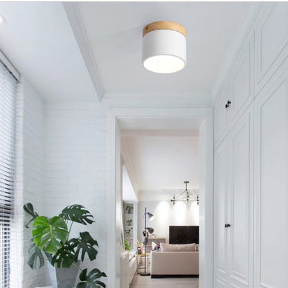Modern Nordic Ceiling Light LED Wooden