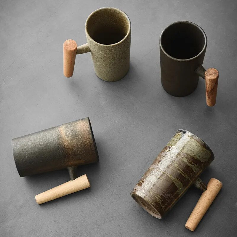 Nordic Latte Mugs with Earthy Design - NatureSip-Onyx-Some Mug-Nora Luxe