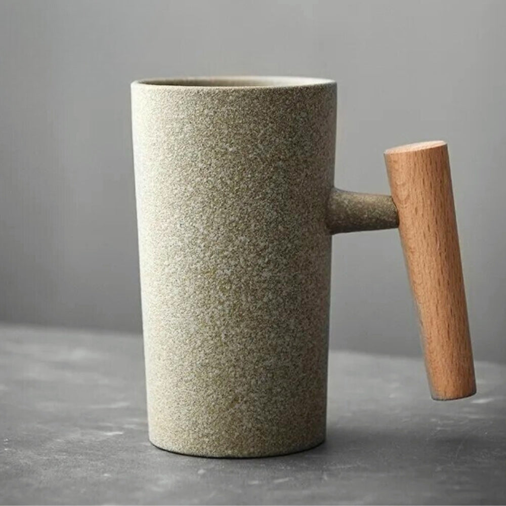 Nordic Latte Mugs with Earthy Design - NatureSip-Sage-Some Mug-Nora Luxe