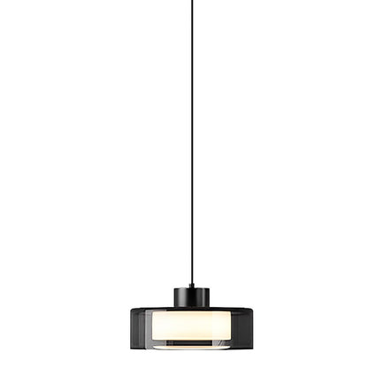 Sleek Contemporary Crystal Pendant Bedside Lamp