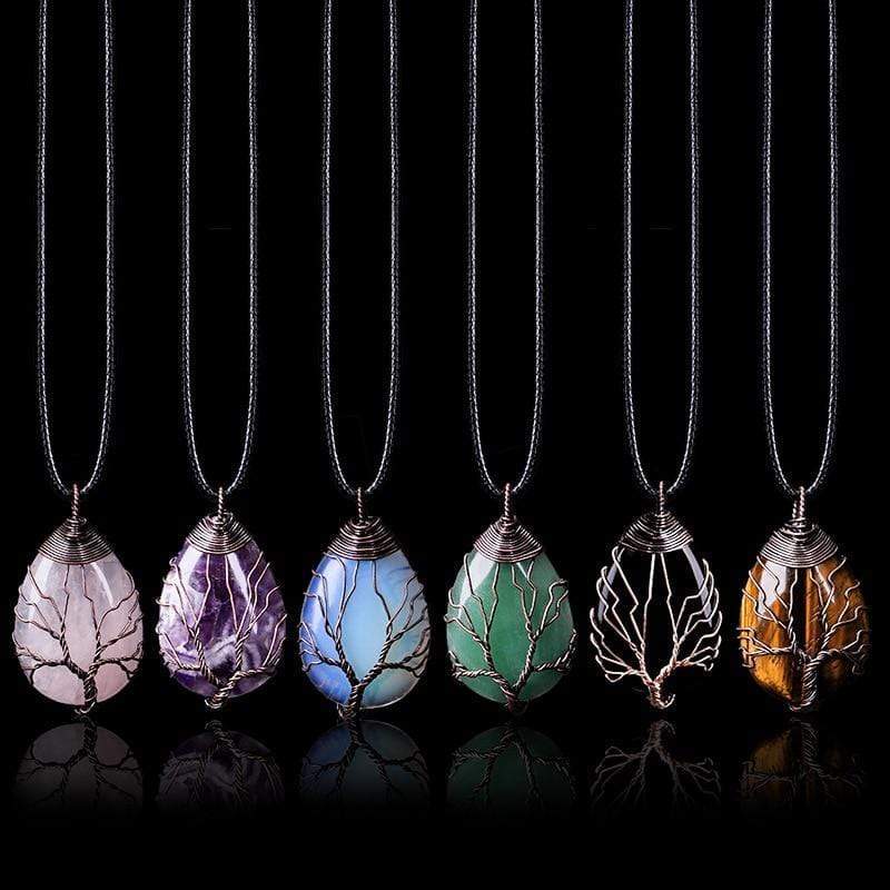 Opalite Drop Necklace - Elisia-Nora Luxe