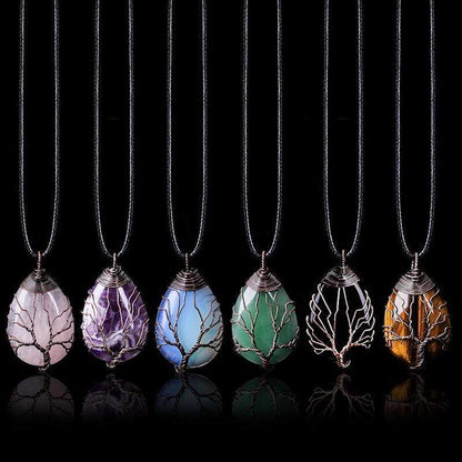 Opalite Drop Necklace - Elisia-Nora Luxe