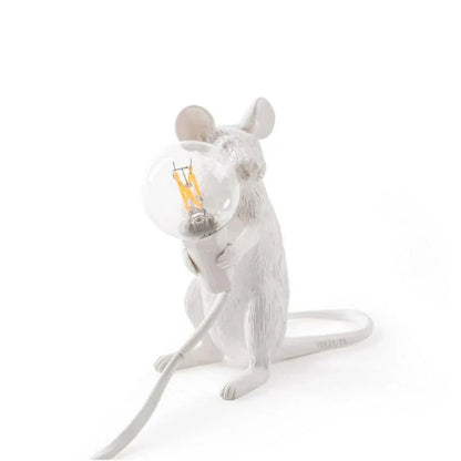 Original Mouse Lamp - SqueakLight-Standing Mouse / Gold-Nora Luxe