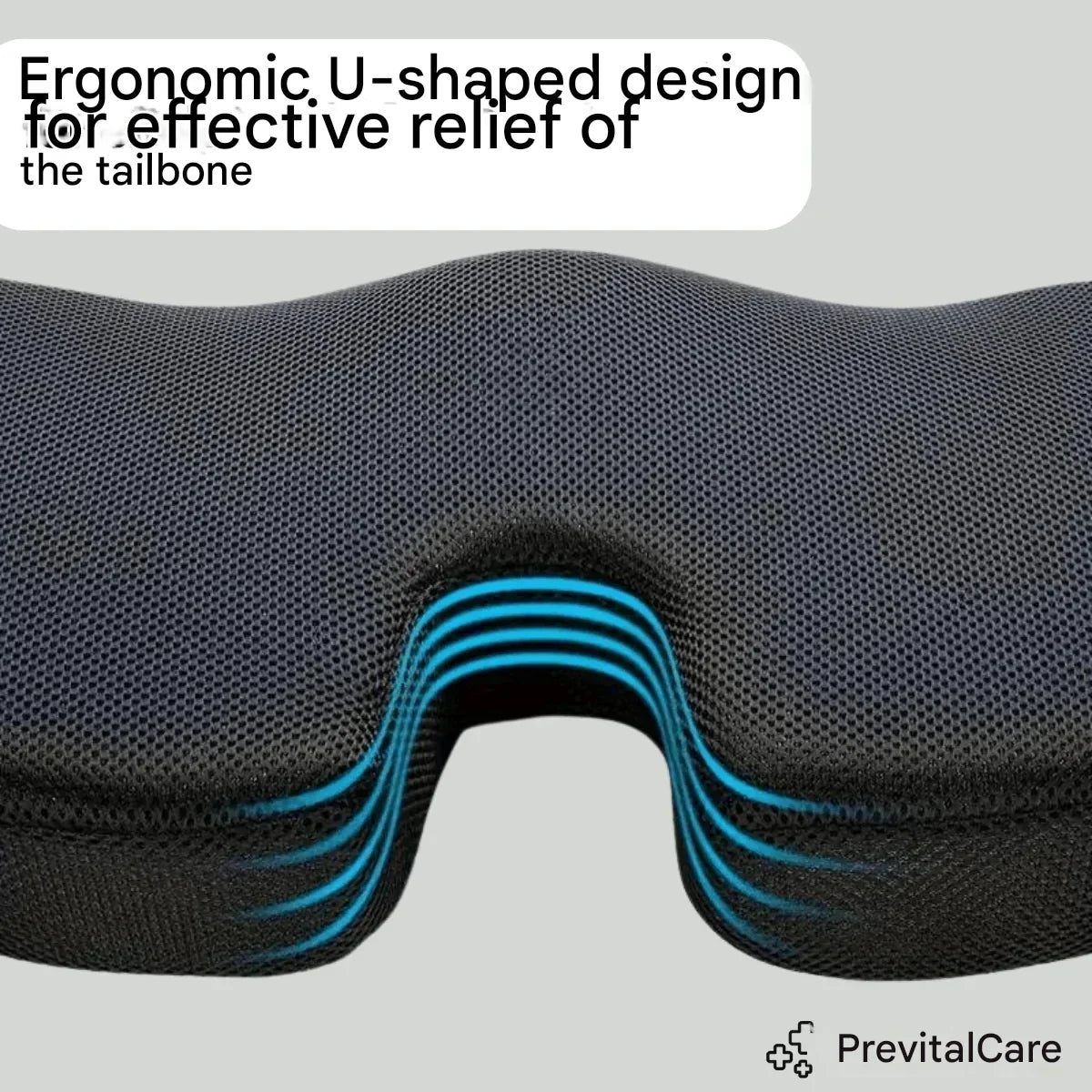 Orthopaedic 4D Seat Cushion - PosturePlus-Black-1 Pillow-Nora Luxe
