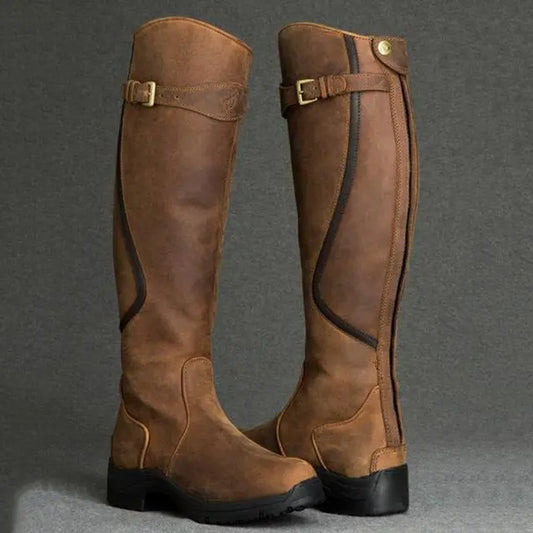 Comfortable Ankle Boots with Buckle Design - Pexav
