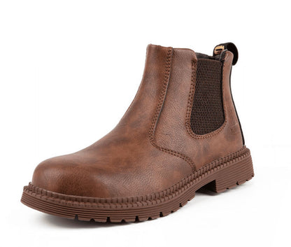 Comfortable Leather Work Boots for Men - Pexav