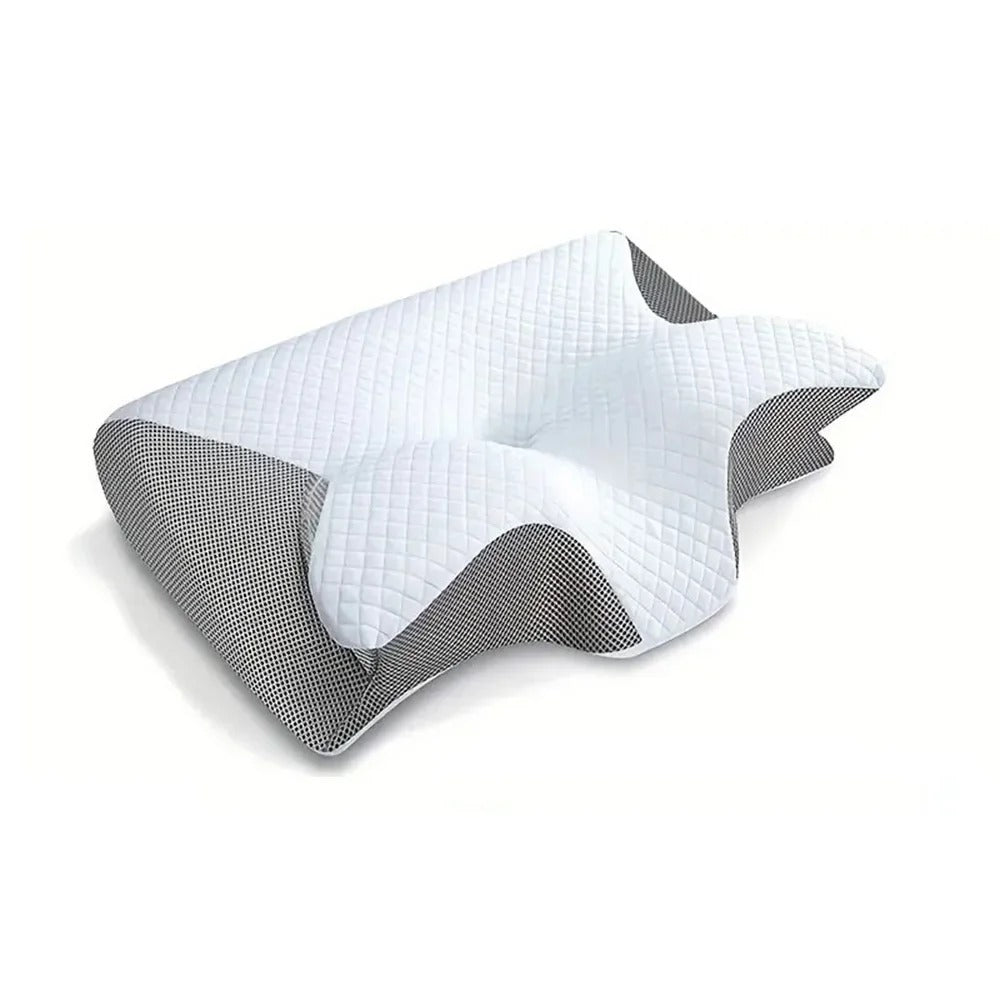 Orthopaedic Pillow - DreamAlign-White Black-Nora Luxe