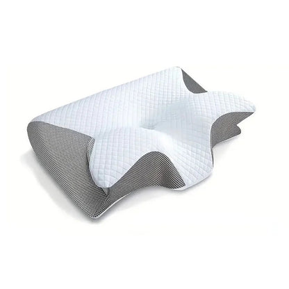 Orthopaedic Pillow - DreamAlign-White Black-Nora Luxe