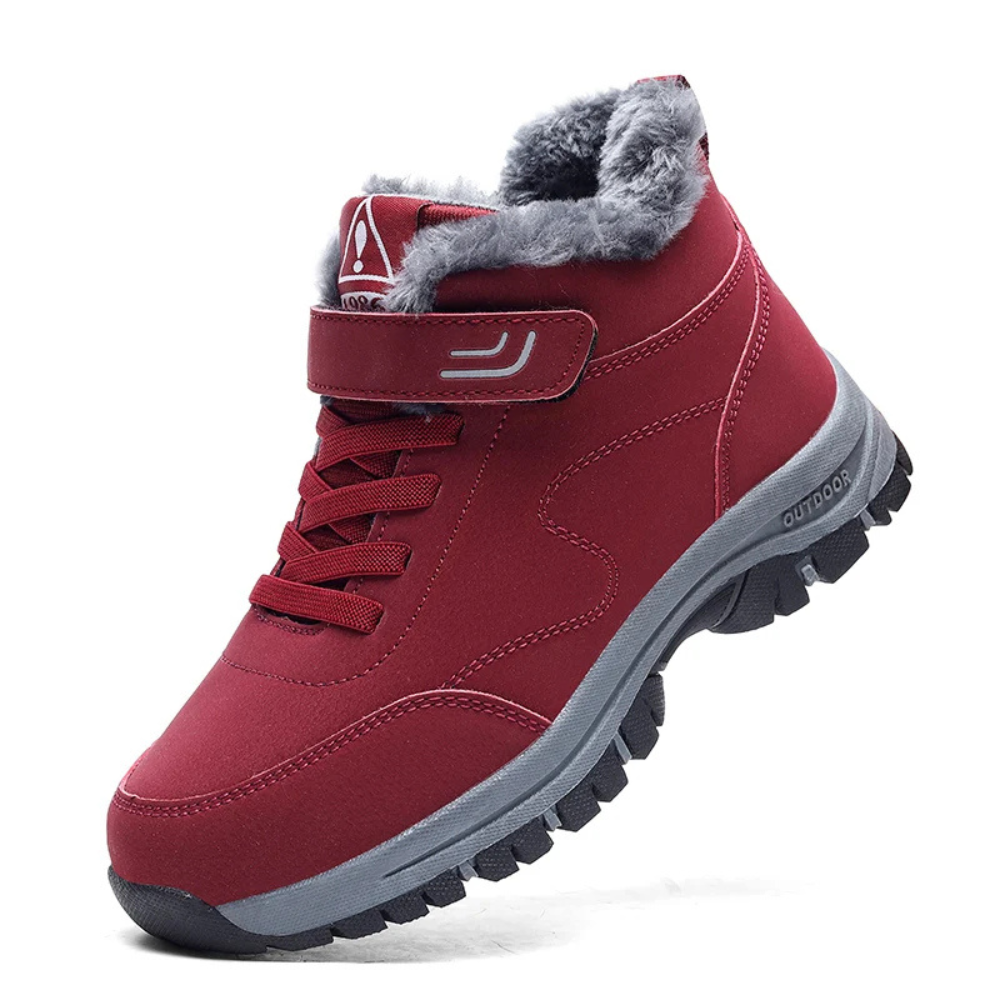 Orthopaedic Warm Winter Boots - Aria-Red-3.0-Nora Luxe