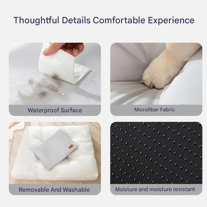 Orthopaedic Waterproof Dog Mattress - FlexiRest-Light Gray-S-Nora Luxe