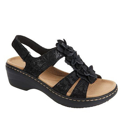 Orthopaedic women's sandals in summer style - Moana-Black-3-The Livary