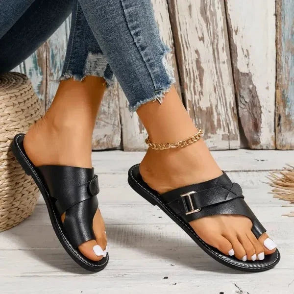 Comfortable Arch Support Leather Sandals for Women