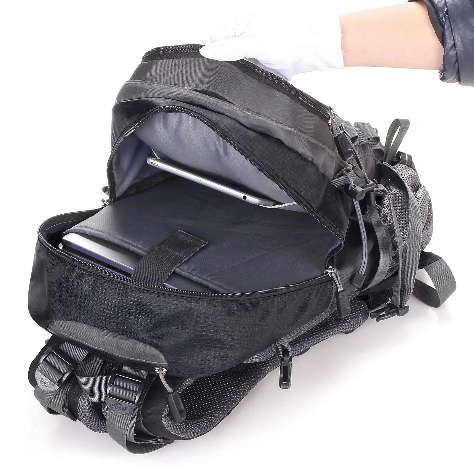 Outdoor Backpack - ExplorerMax-Light Blue-Nora Luxe