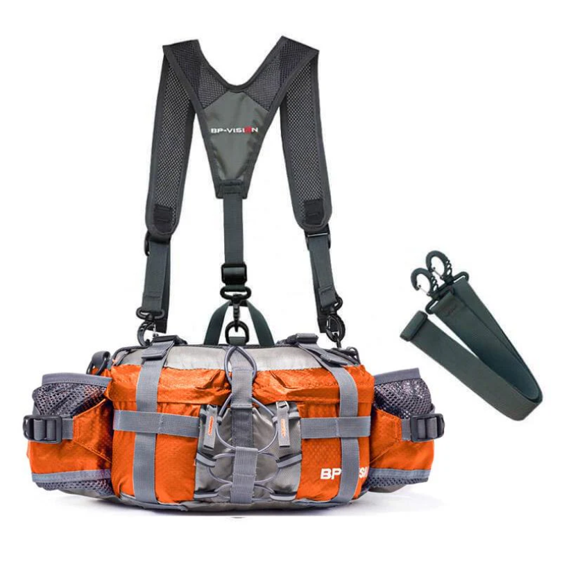 Outdoor Crossbody Bag - VenturePro-Orange-Upgraded (with backpack strap)-Nora Luxe