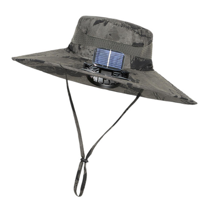 Summer Sun Hat with Built-in Cooling Fan - Pexav