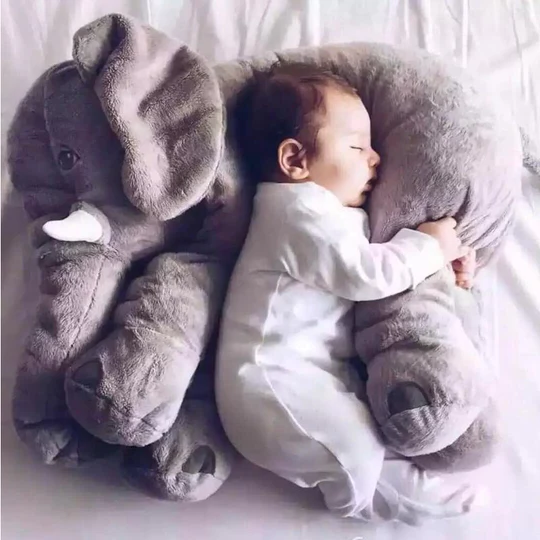 Soft Plush Elephant Baby Pillow - Pexav