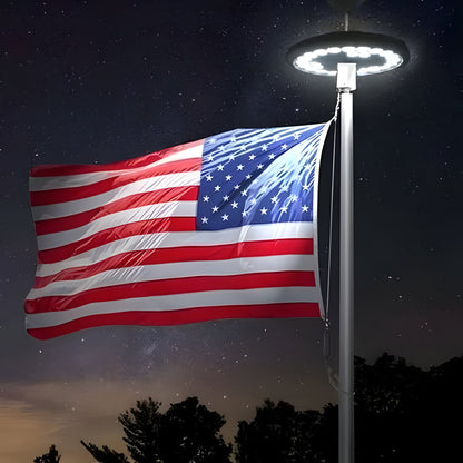 Bright Outdoor Solar Flag Lights - Long Lasting LED - Pexav