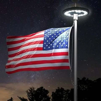 Bright Outdoor Solar Flagpole Lights