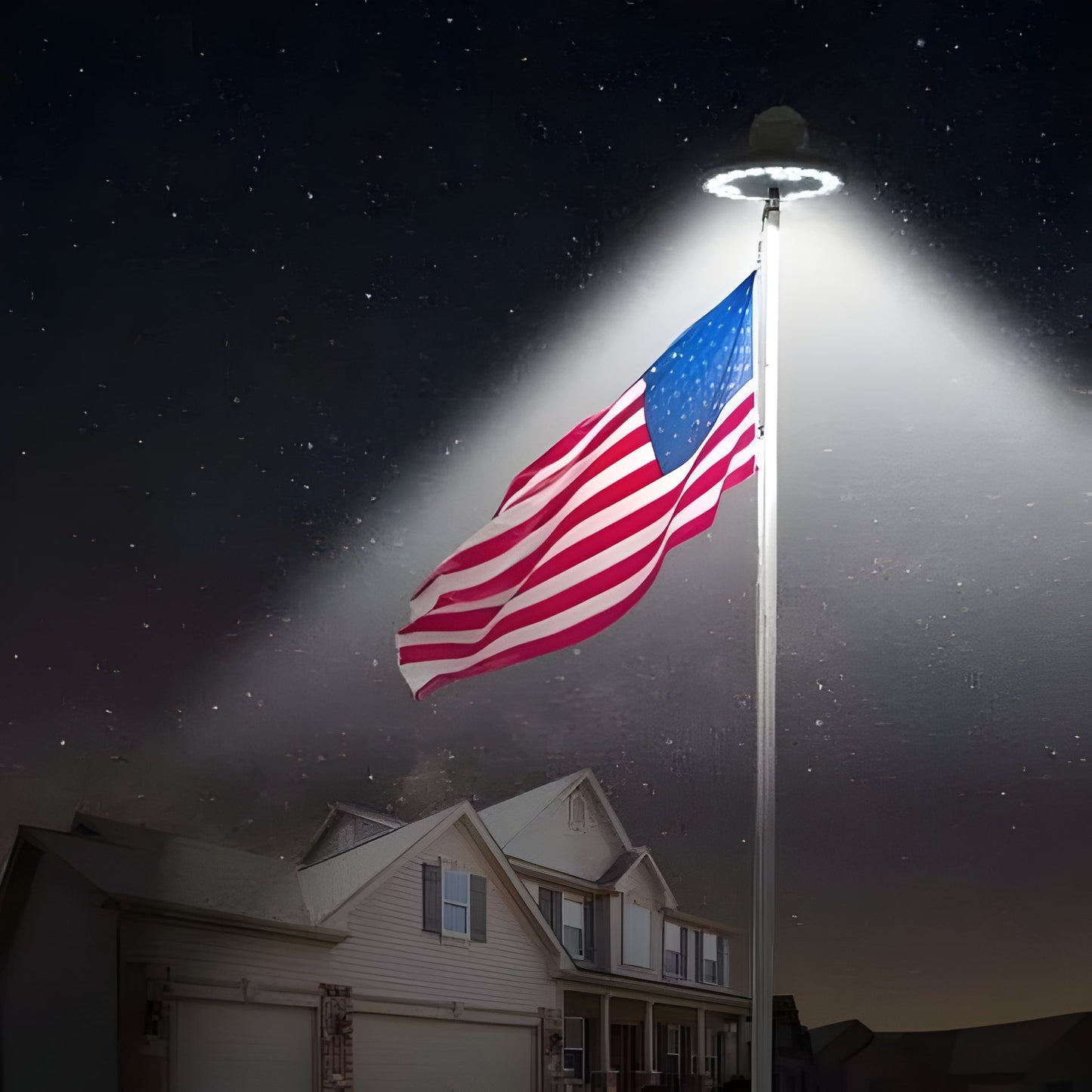Bright Outdoor Solar Flag Lights - Long Lasting LED