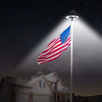 Bright Outdoor Solar Flagpole Lights - Pexav