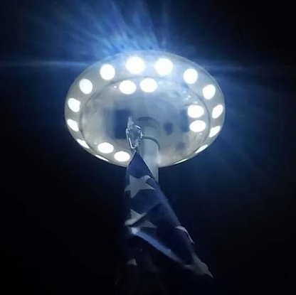 Bright Outdoor Solar Flagpole Lights