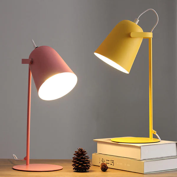 Unique Colorful Metal Desk Table Lamp