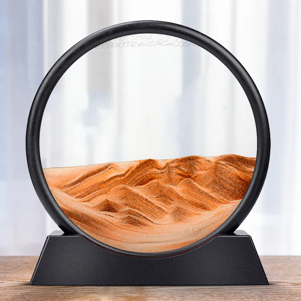 Colorful Kinetic Sand Art Display