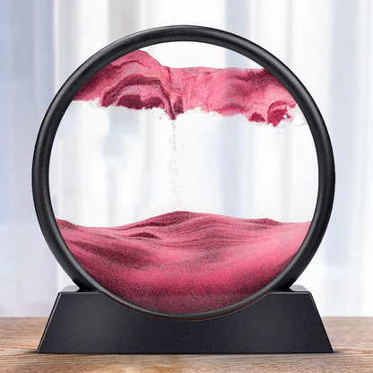 Colorful Kinetic Sand Art Display