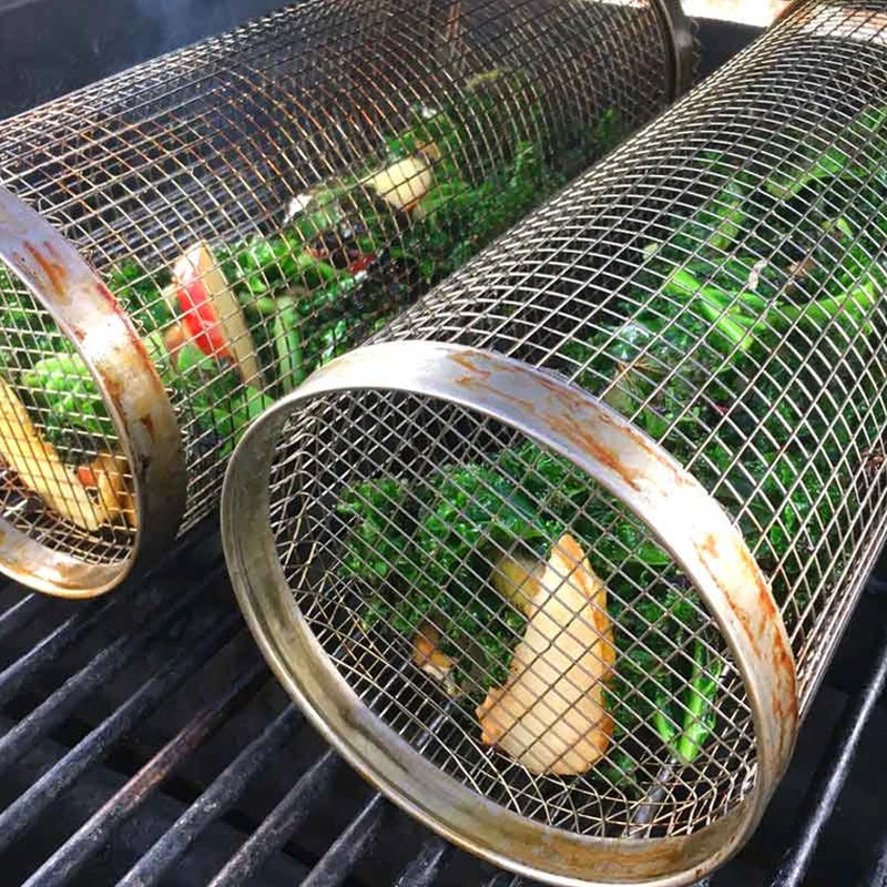 Metal Outdoor Barbecue Grill Basket
