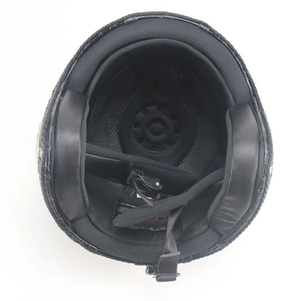 Classic Open Face Motorcycle Helmet With Face Mask