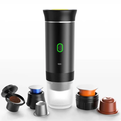 Compact 3-in-1 Portable Coffee Maker with Capsules