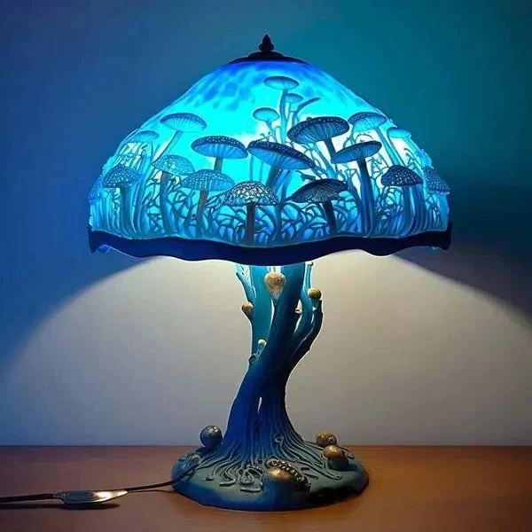 Colorful Art Glass Desk Lamp