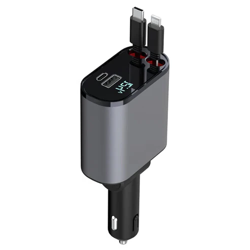 Compact 4 Port USB Car Charger Adapter