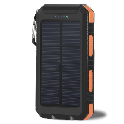 Slim Waterproof Portable Solar Charger with LED Lights