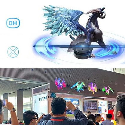 Colorful LED Ceiling Fan Light Projector
