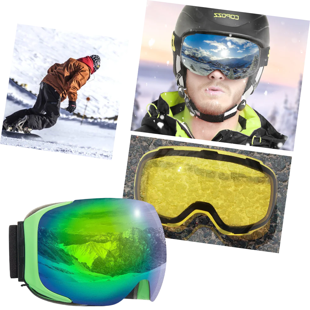 Winter Ski Goggles with Lens Pack